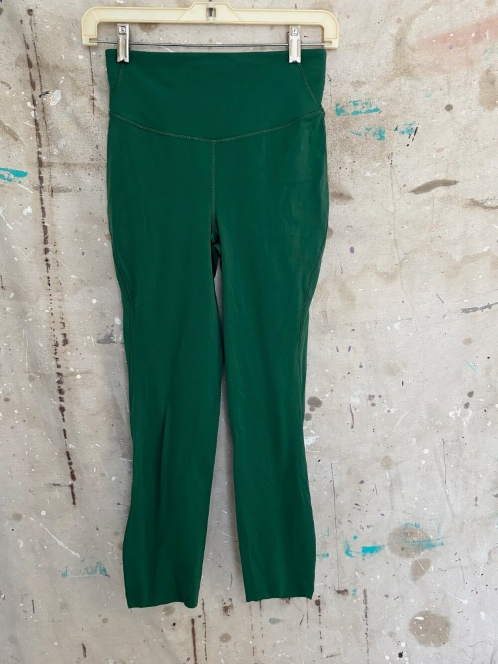 Lululemon Base Pace High-Rise Crop 23" Brushed Nulux, Everglade Green - Picture 2 of 5